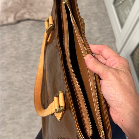 Louis Vuitton Brown Patent Leather Tote - Picture 11 of 16